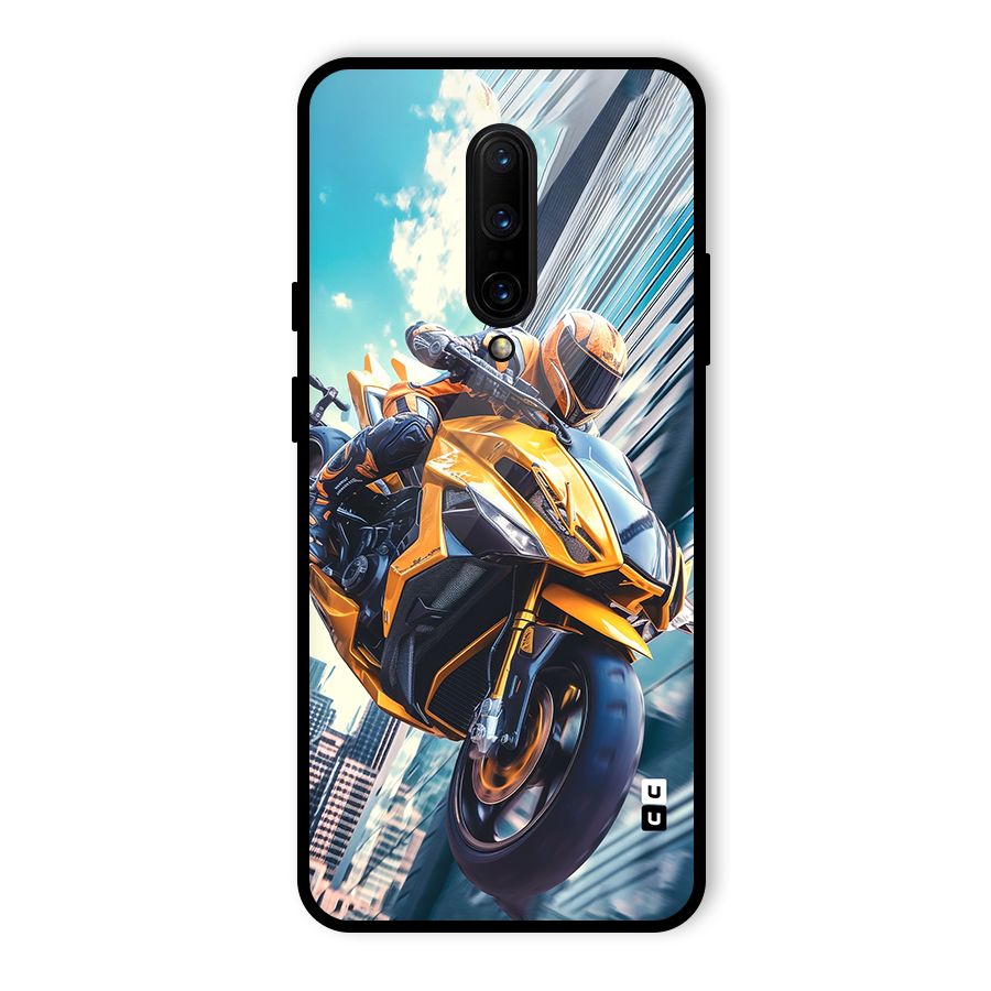 Super Bike Falling Glass Back Case for OnePlus 7 Pro