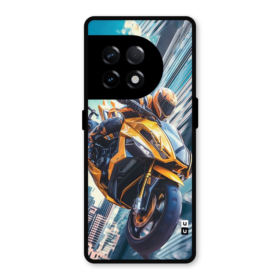 Super Bike Falling Metal Back Case for OnePlus 11R