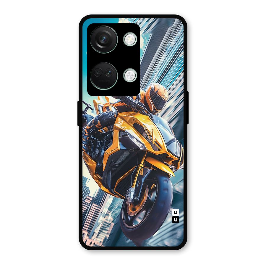 Super Bike Falling Metal Back Case for OnePlus Nord 3