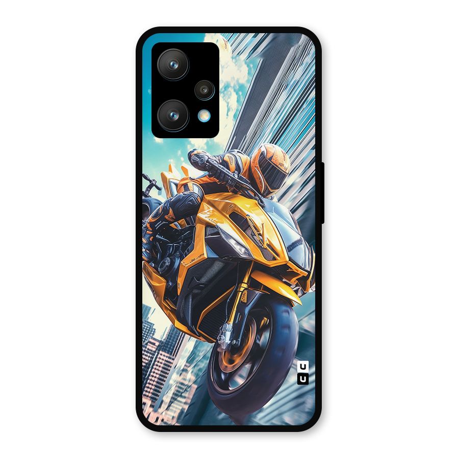 Super Bike Falling Metal Back Case for Realme 9 Pro Plus 5G