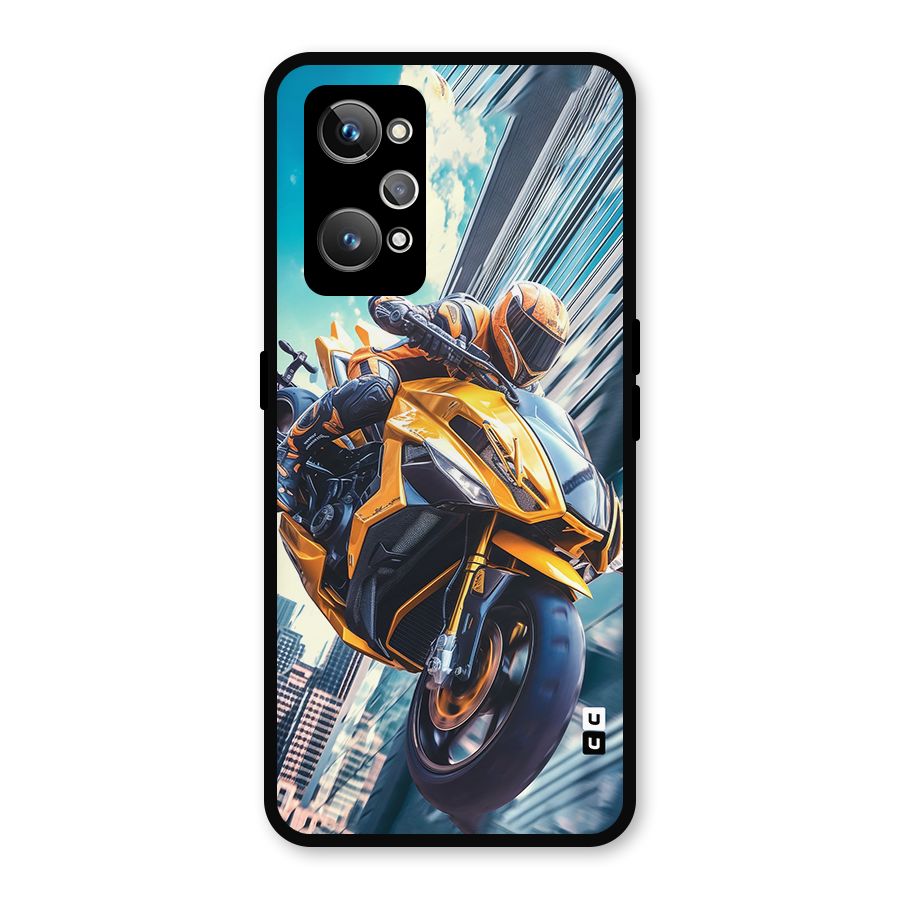 Super Bike Falling Metal Back Case for Realme GT Neo2
