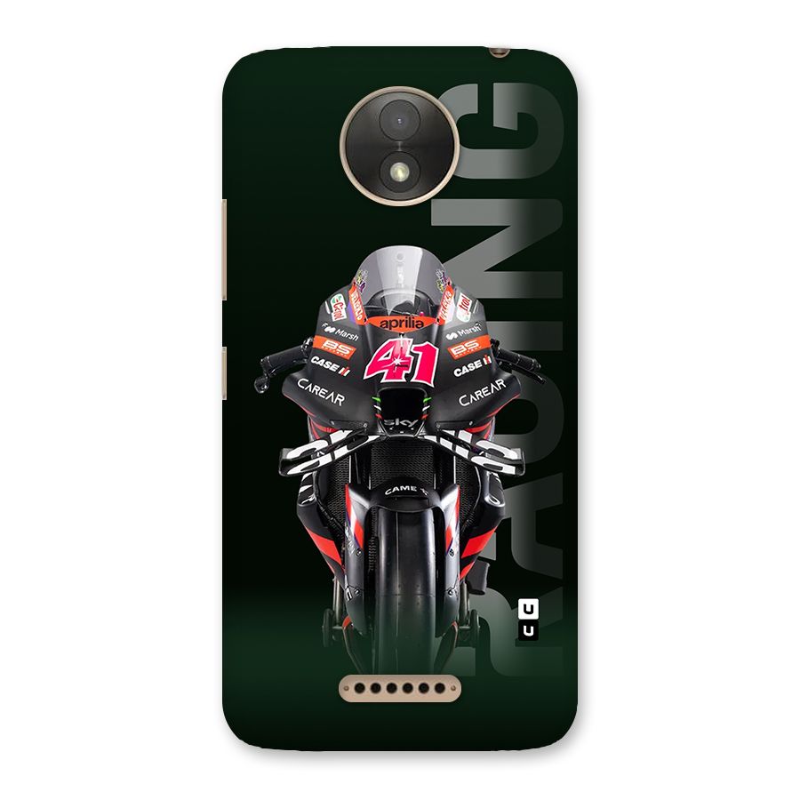 Super Biker Back Case for Moto C Plus