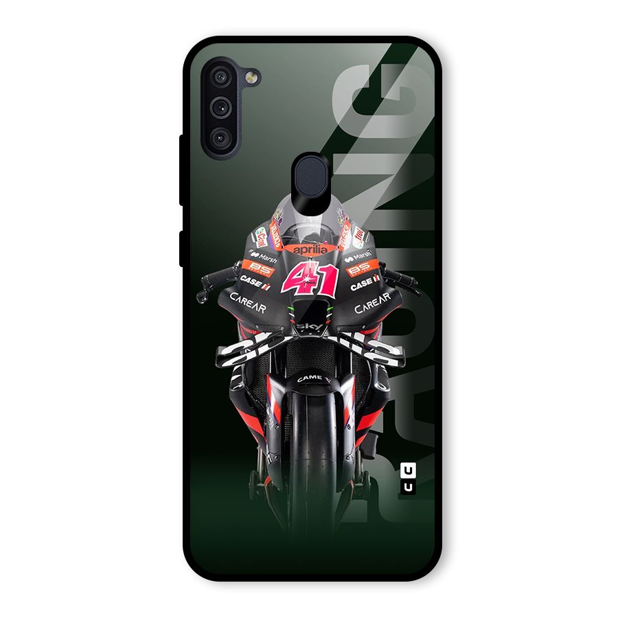Super Biker Glass Back Case for Galaxy M11