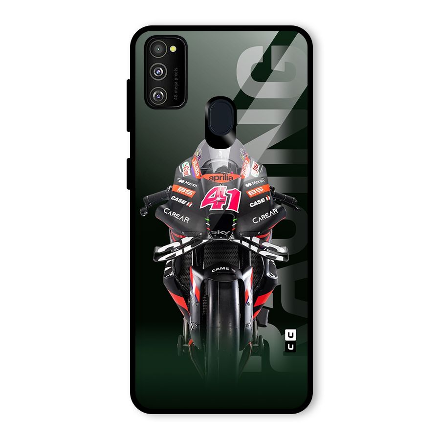 Super Biker Glass Back Case for Galaxy M30s
