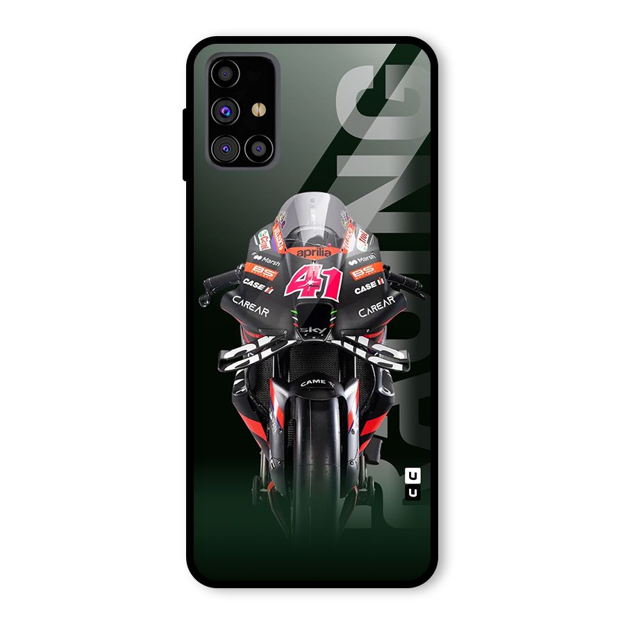 Super Biker Glass Back Case for Galaxy M31s