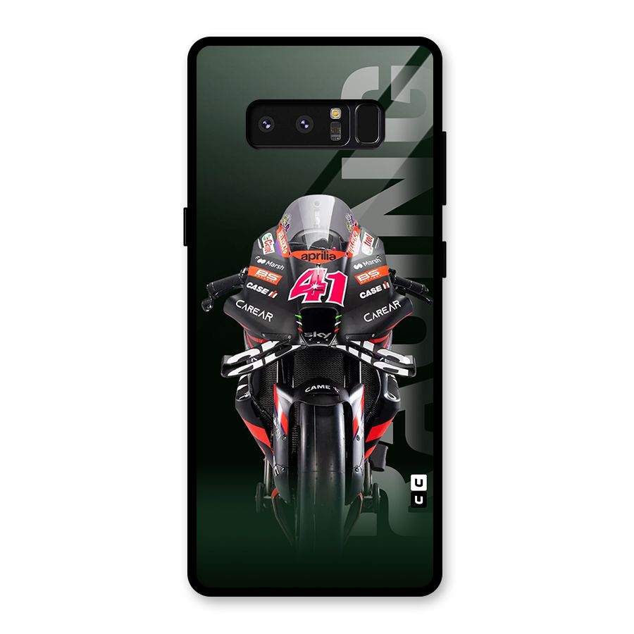 Super Biker Glass Back Case for Galaxy Note 8