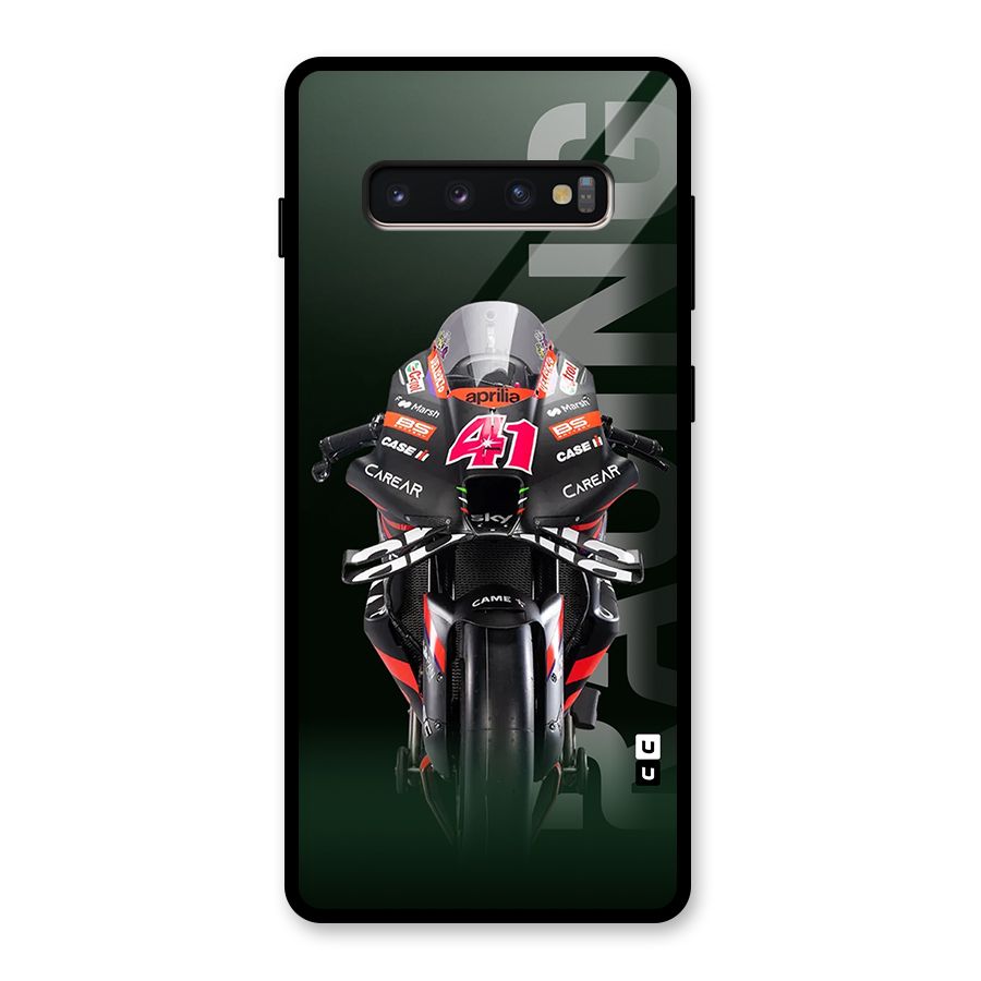 Super Biker Glass Back Case for Galaxy S10 Plus
