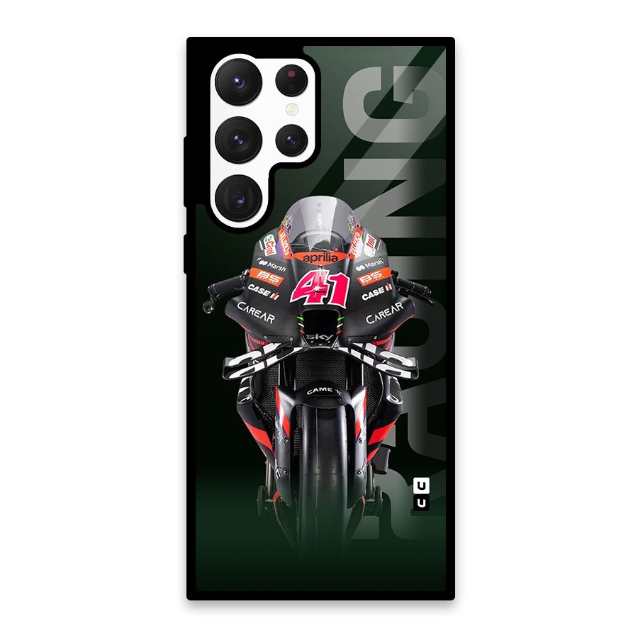 Super Biker Glass Back Case for Galaxy S22 Ultra 5G