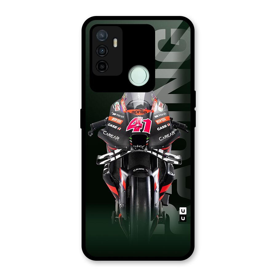 Super Biker Glass Back Case for Oppo A53