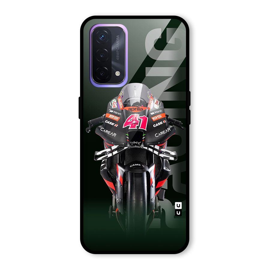 Super Biker Glass Back Case for Oppo A74 5G