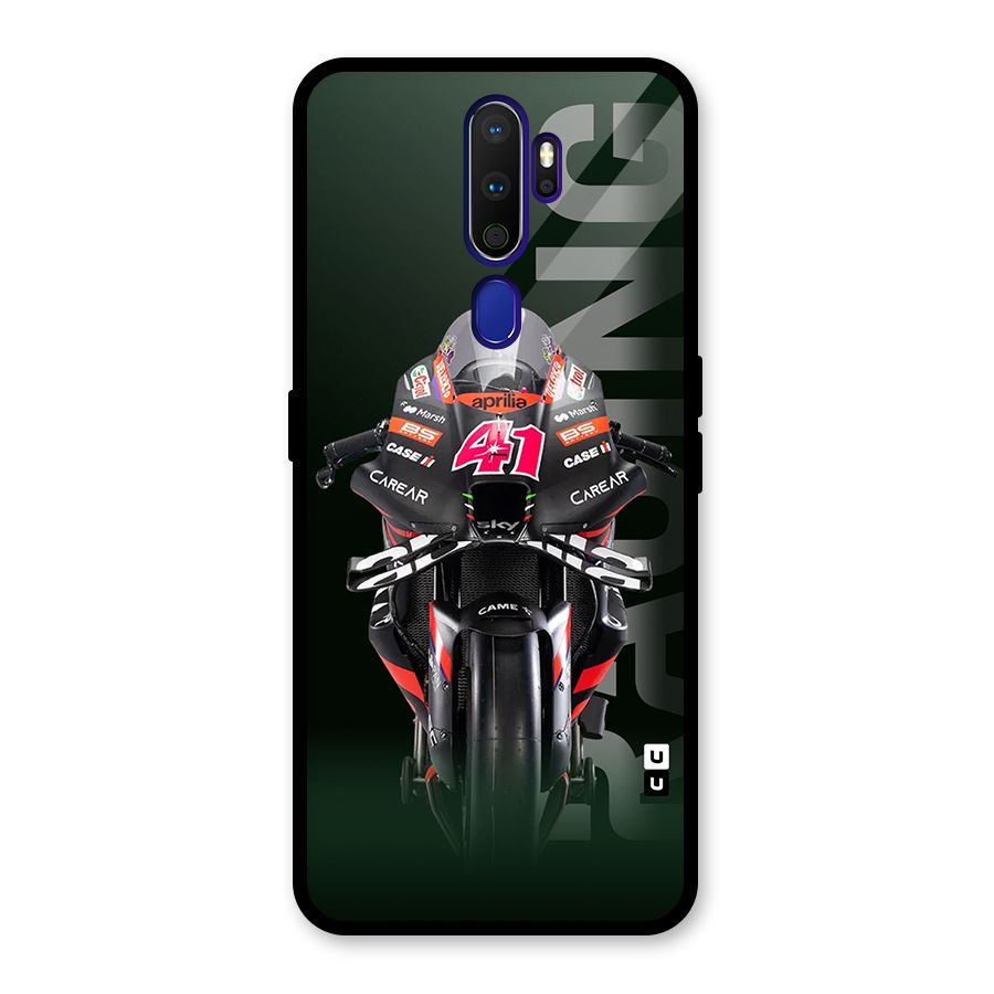 Super Biker Glass Back Case for Oppo A9 (2020)