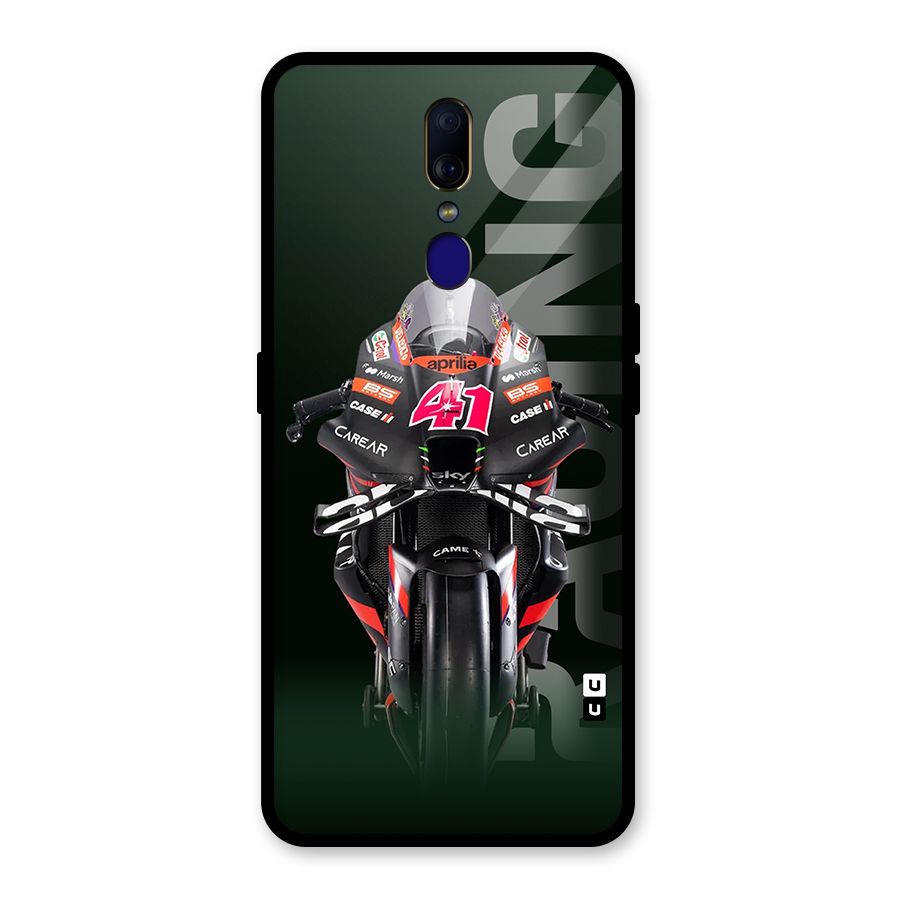 Super Biker Glass Back Case for Oppo F11