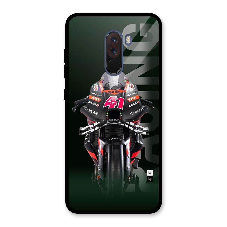 Super Biker Glass Back Case for Poco F1