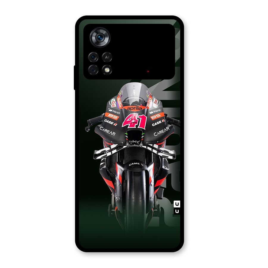 Super Biker Glass Back Case for Poco X4 Pro 5G