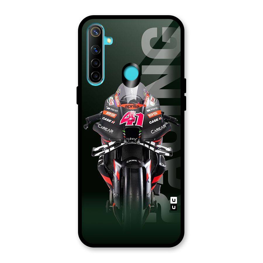 Super Biker Glass Back Case for Realme 5s