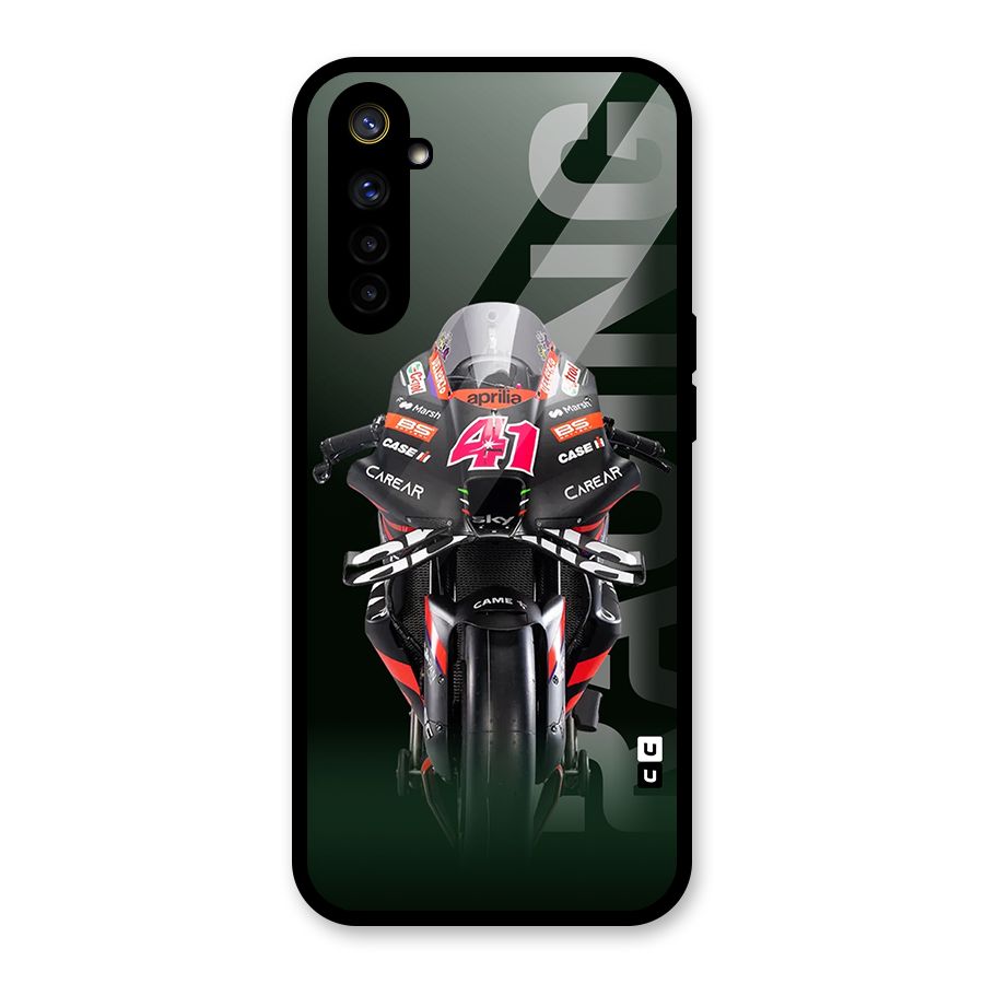 Super Biker Glass Back Case for Realme 6