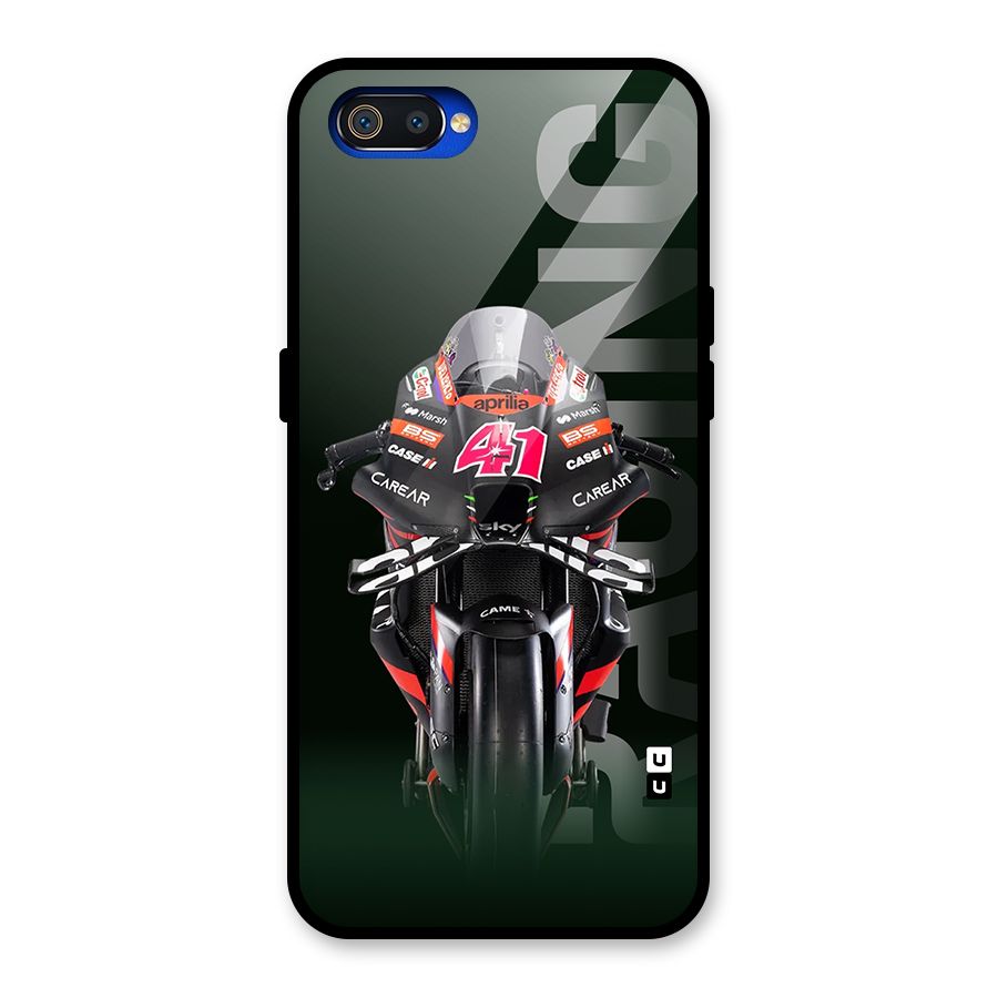 Super Biker Glass Back Case for Realme C2