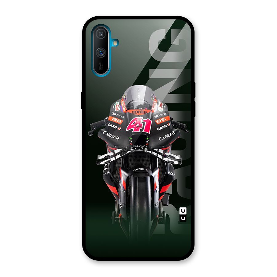 Super Biker Glass Back Case for Realme C3