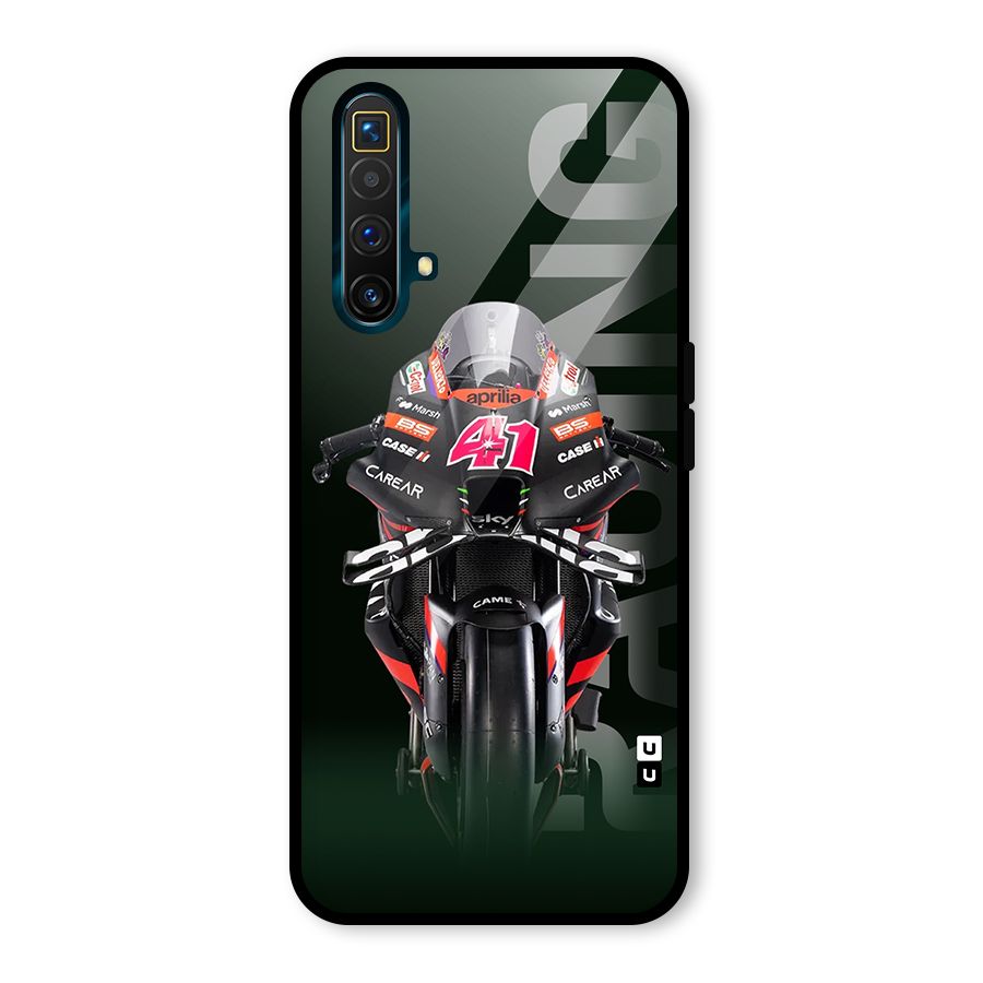 Super Biker Glass Back Case for Realme X3