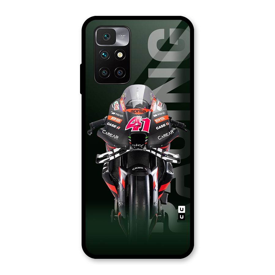Super Biker Glass Back Case for Redmi 10 Prime