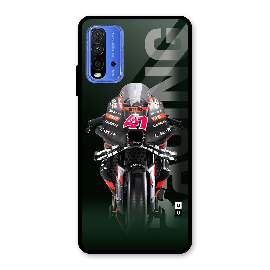 Super Biker Glass Back Case for Redmi 9 Power