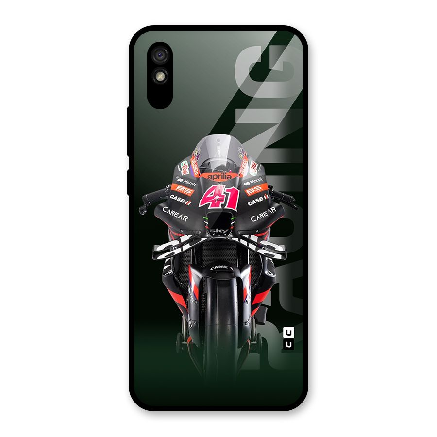 Super Biker Glass Back Case for Redmi 9i