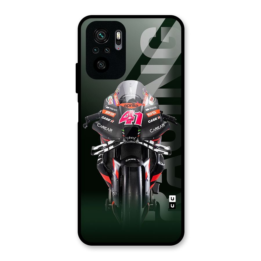 Super Biker Glass Back Case for Redmi Note 10S
