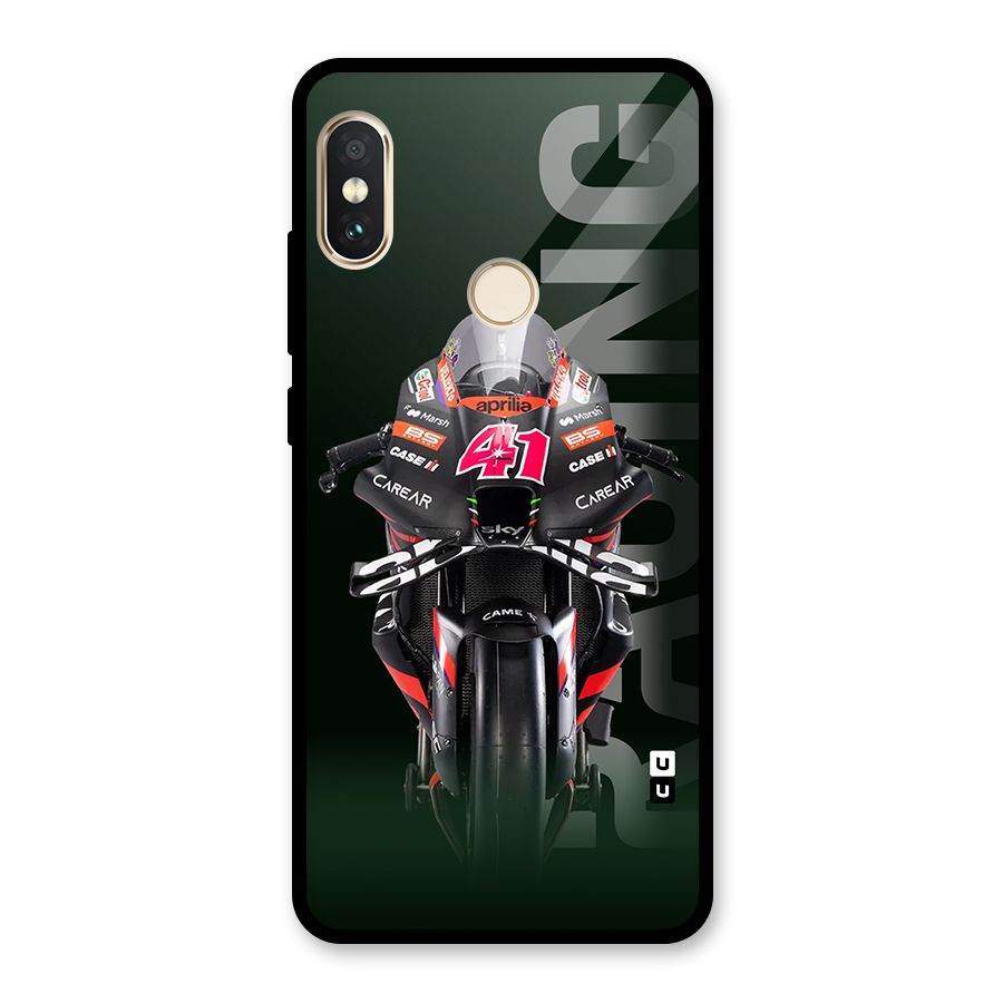 Super Biker Glass Back Case for Redmi Note 5 Pro