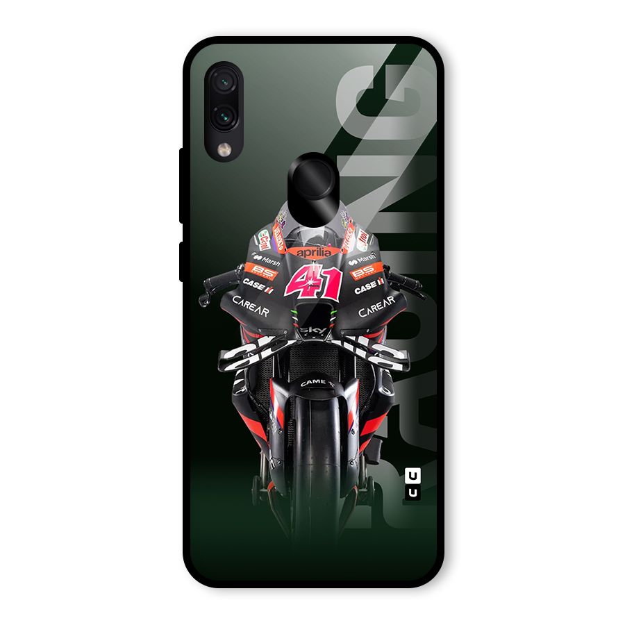Super Biker Glass Back Case for Redmi Note 7S