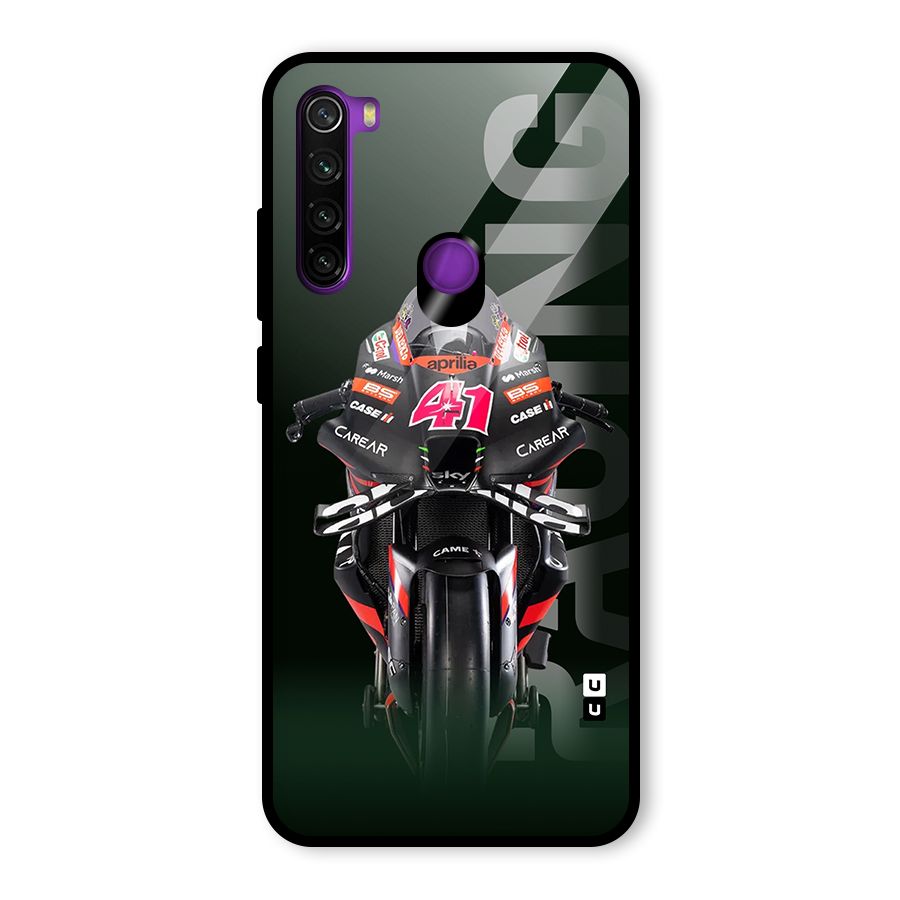 Super Biker Glass Back Case for Redmi Note 8