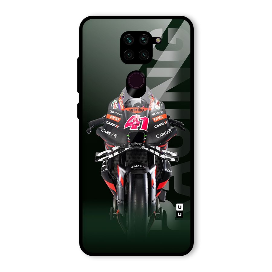 Super Biker Glass Back Case for Redmi Note 9