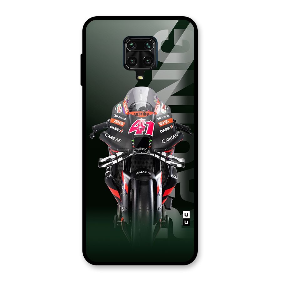 Super Biker Glass Back Case for Redmi Note 9 Pro