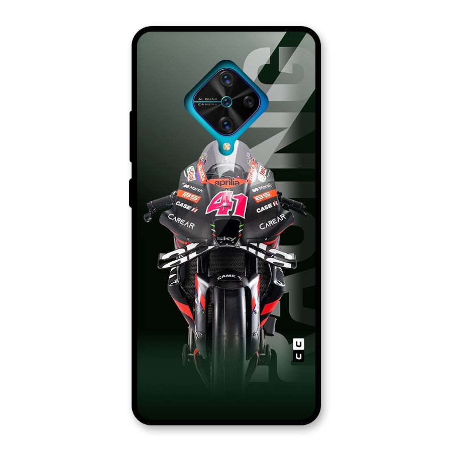 Super Biker Glass Back Case for Vivo S1 Pro