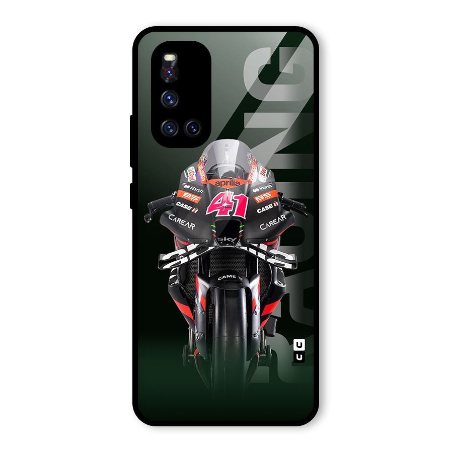 Super Biker Glass Back Case for Vivo V19