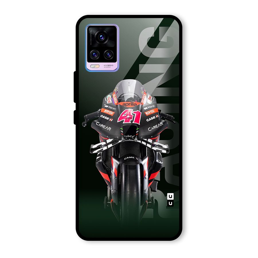 Super Biker Glass Back Case for Vivo V20 Pro