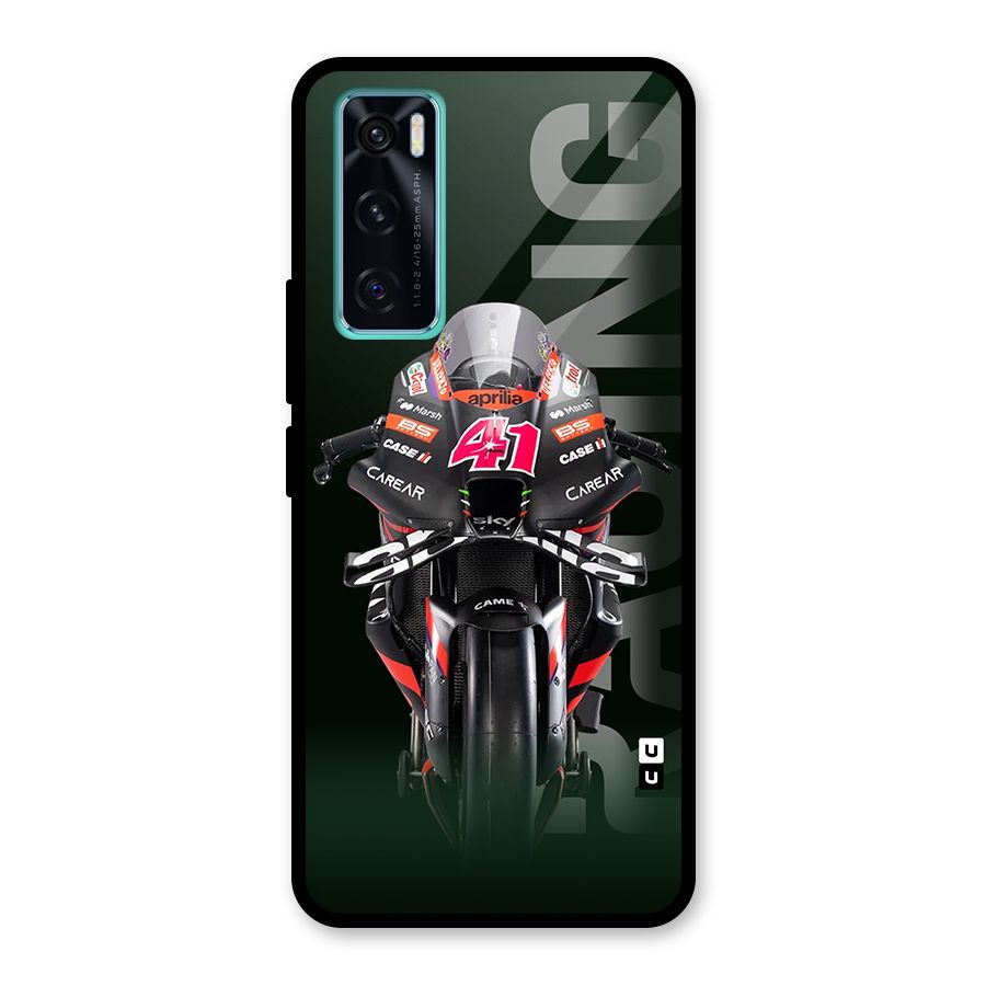 Super Biker Glass Back Case for Vivo V20 SE