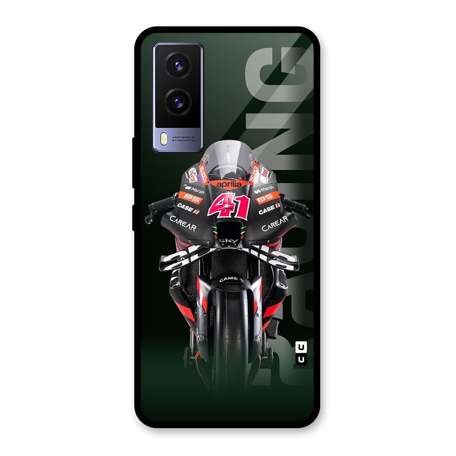 Super Biker Glass Back Case for Vivo V21e 5G