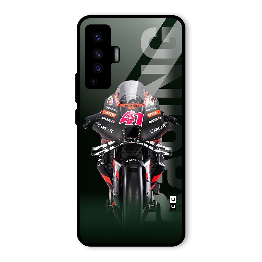 Super Biker Glass Back Case for Vivo X50
