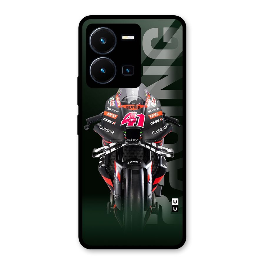 Super Biker Glass Back Case for Vivo Y35