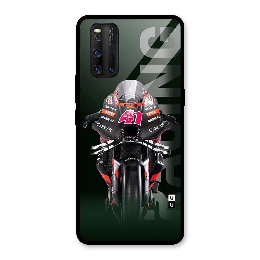 Super Biker Glass Back Case for Vivo iQOO 3