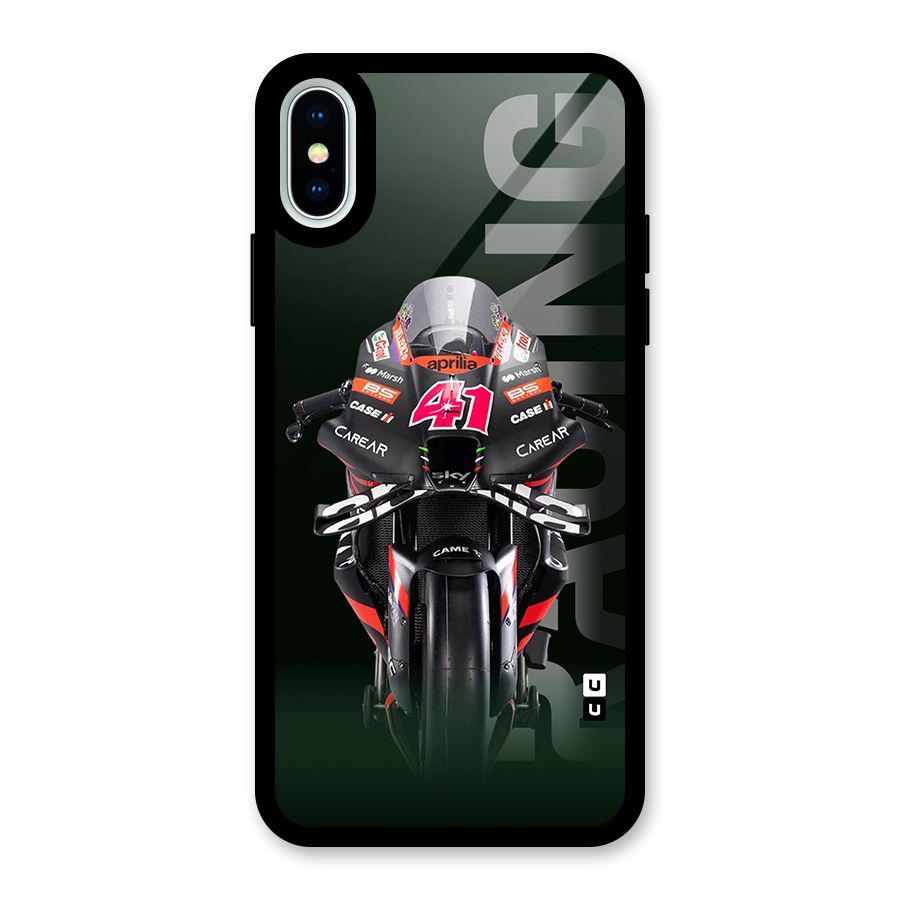 Super Biker Glass Back Case for iPhone XS