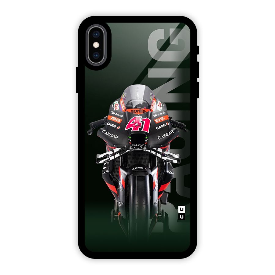 Super Biker Glass Back Case for iPhone XS Max