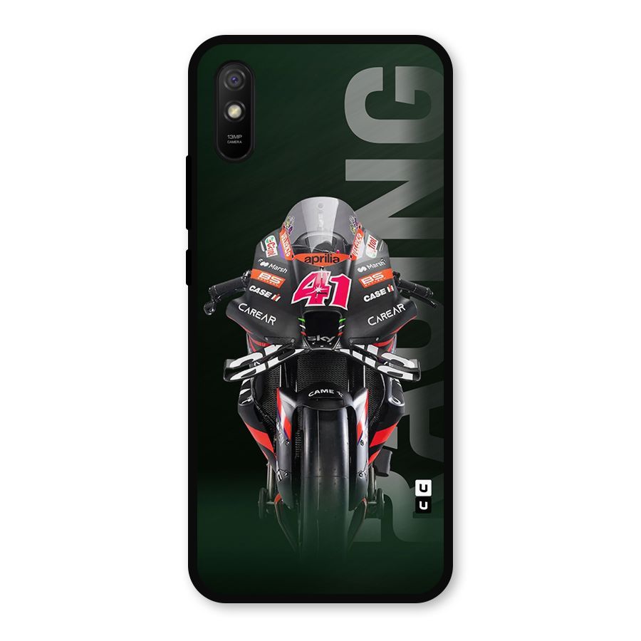 Super Biker Metal Back Case for Redmi 9a