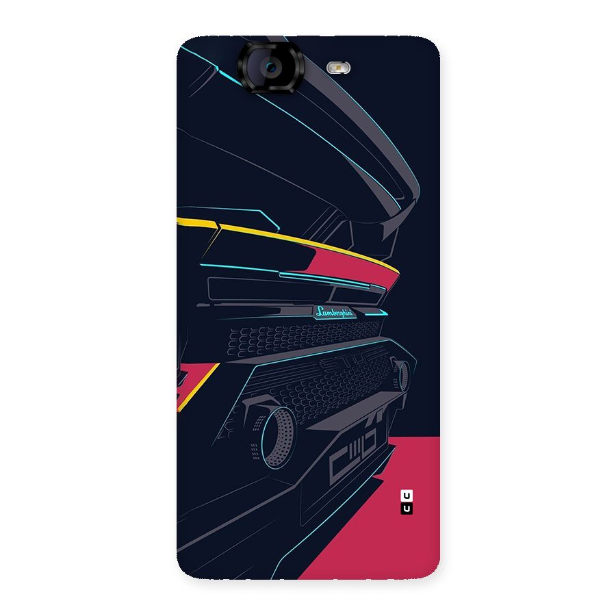 Super Car Parked Back Case for Canvas Knight A350