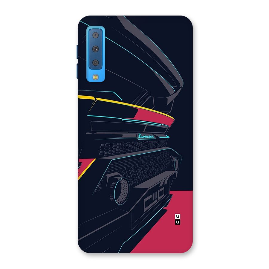 Super Car Parked Back Case for Galaxy A7 (2018)