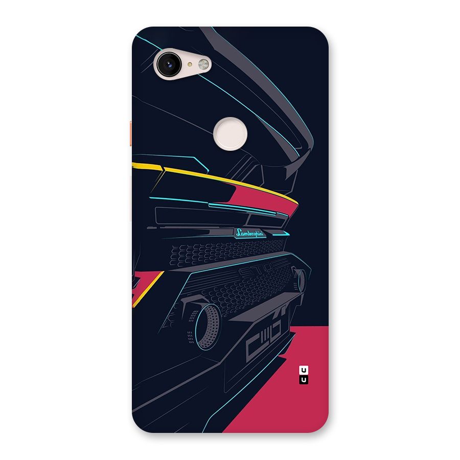 Super Car Parked Back Case for Google Pixel 3 XL