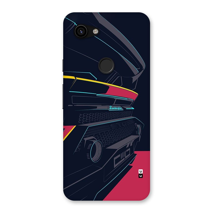 Super Car Parked Back Case for Google Pixel 3a