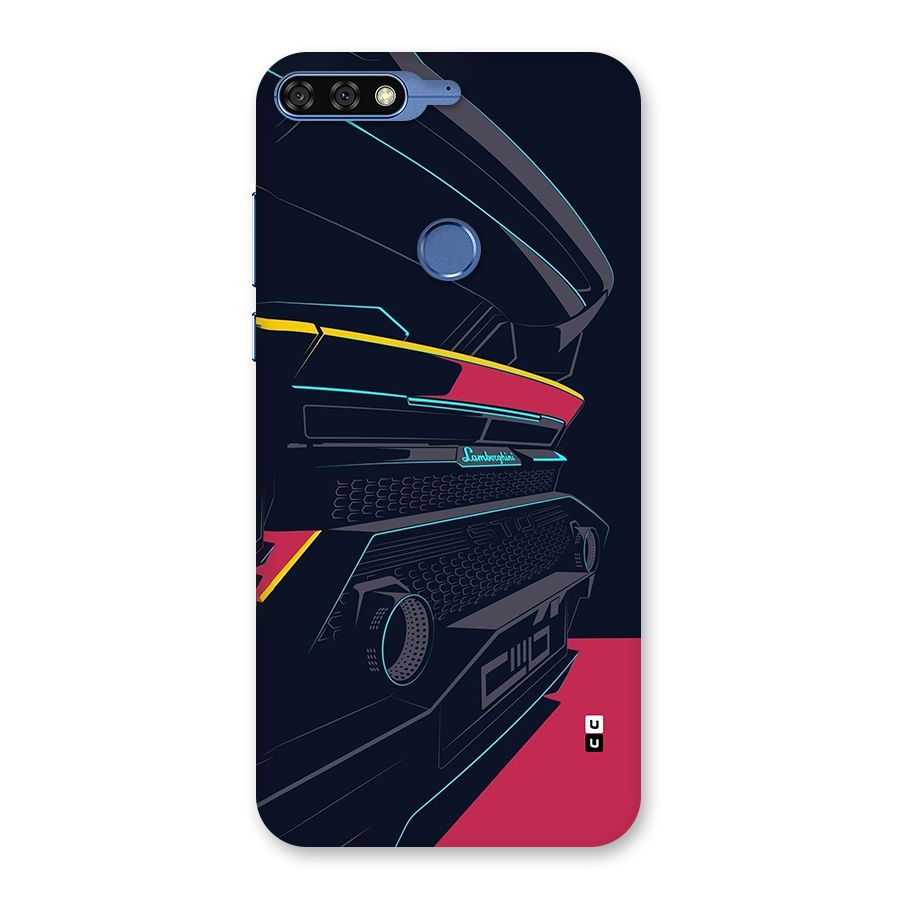 Super Car Parked Back Case for Honor 7C