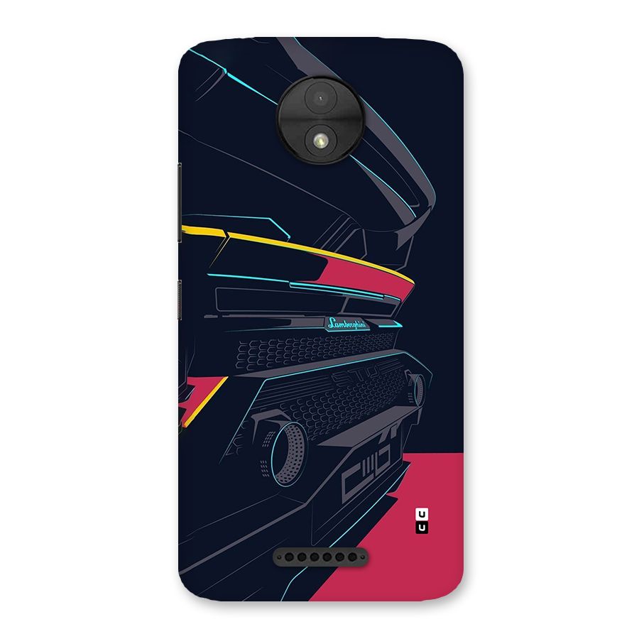 Super Car Parked Back Case for Moto C