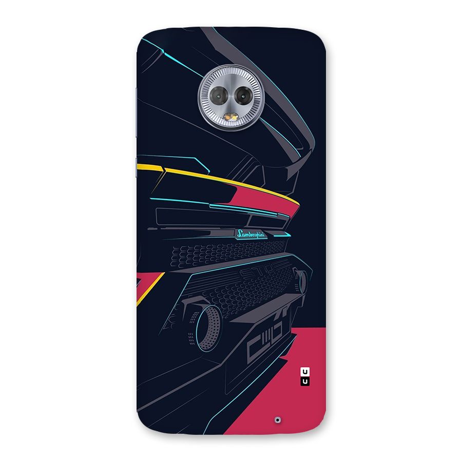Super Car Parked Back Case for Moto G6 Plus